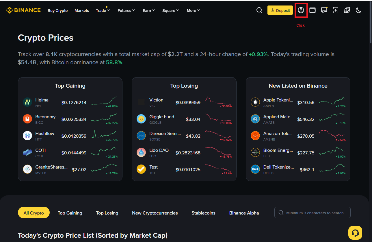 You must sign up for Binance yourself first. 1
