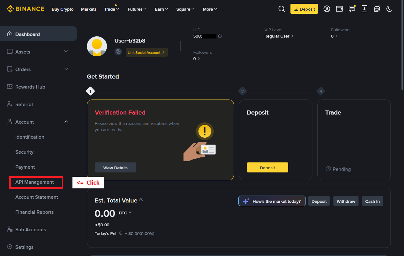 Click API manage 1
