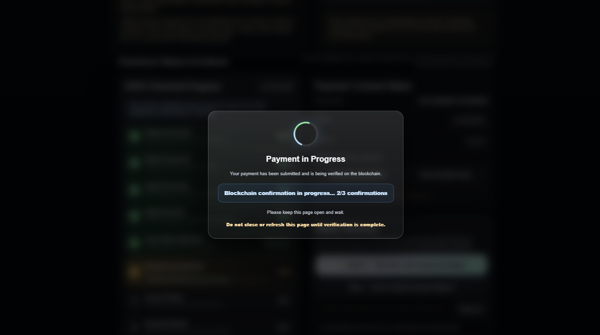 Payment in progress 1