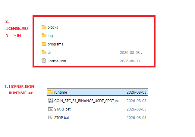You can put it inside the License Runtime folder 1