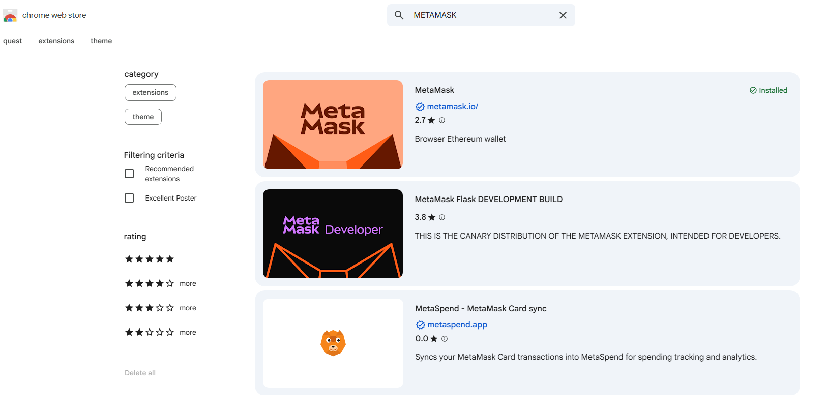 Download and install from the Chrome Web Store 1